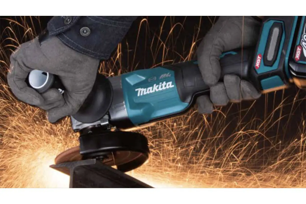 Makita GA011GM201 MÁY MÀI GÓC DÙNG PIN(100MM/CÔNG TẮC BÓP/ (kèm 02 pin 4.0Ah + sạc nhanh)