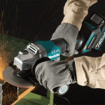 Makita GA011GM201 MÁY MÀI GÓC DÙNG PIN(100MM/CÔNG TẮC BÓP/ (kèm 02 pin 4.0Ah + sạc nhanh)
