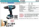 Makita DF488DWAE MÁY KHOAN VÀ VẶN VÍT DÙNG PIN (kèm 02 pin 2.0+ sạc)