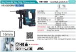 Makita HR166DZ MÁY KHOAN BÊ TÔNG DÙNG PIN