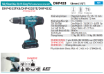 Makita DHP453Z MÁY KHOAN BÚA, VẶN VÍT DÙNG PIN(18V) (không kèm pin sạc)