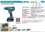 Makita DHP482RAE MÁY KHOAN BÚA, VẶN VÍT DÙNG PIN(18V) (kèm 02 pin 2.0 + sạc)